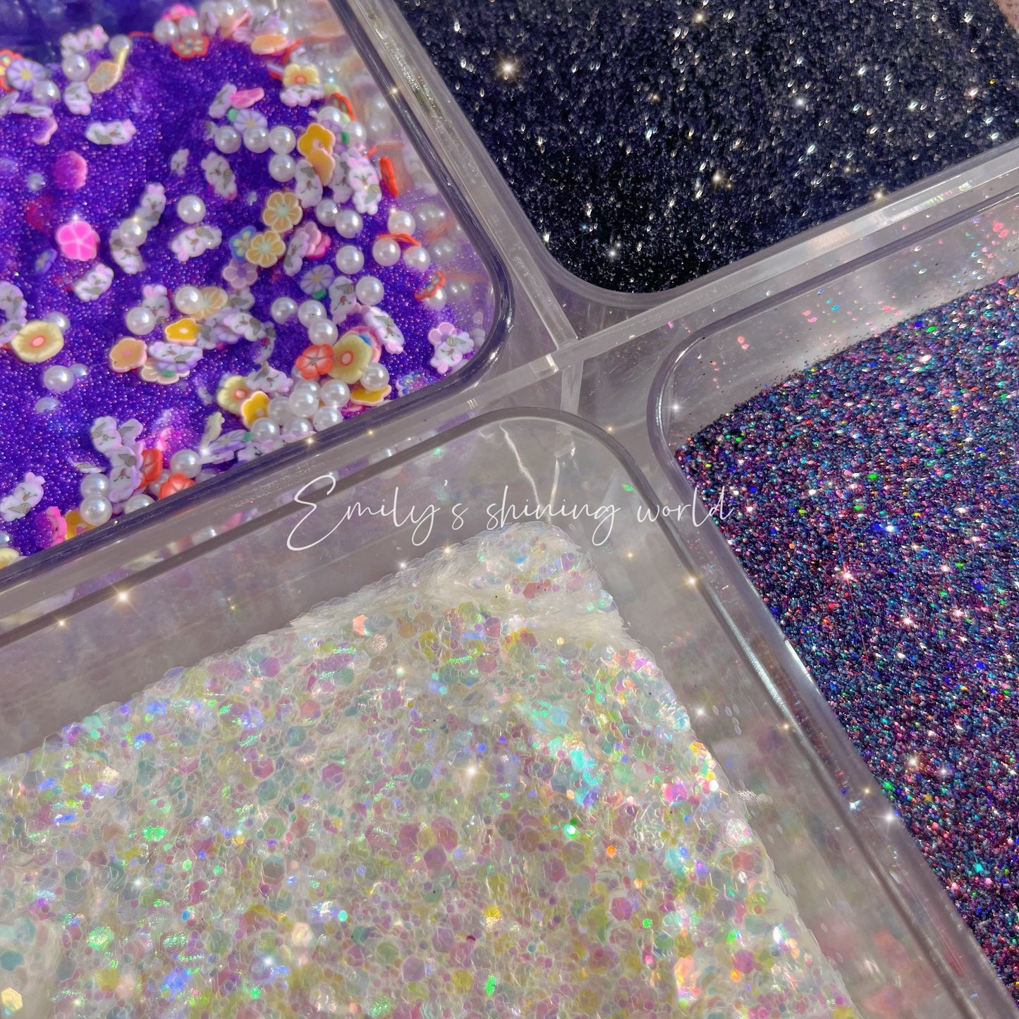 【A869】1.13—Updated New!🌟 Glitter Clay Mix Multiple Colors to Choose