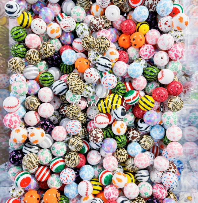 【C358】⭐ High Qulity Acrylic Beads 20 MM Mixed