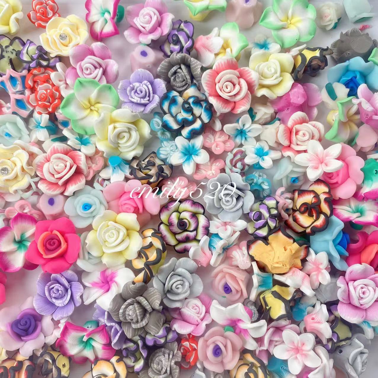 【U001】❤️🔥Restock❤️🔥3D Flower For Pens/Keychain/DIY