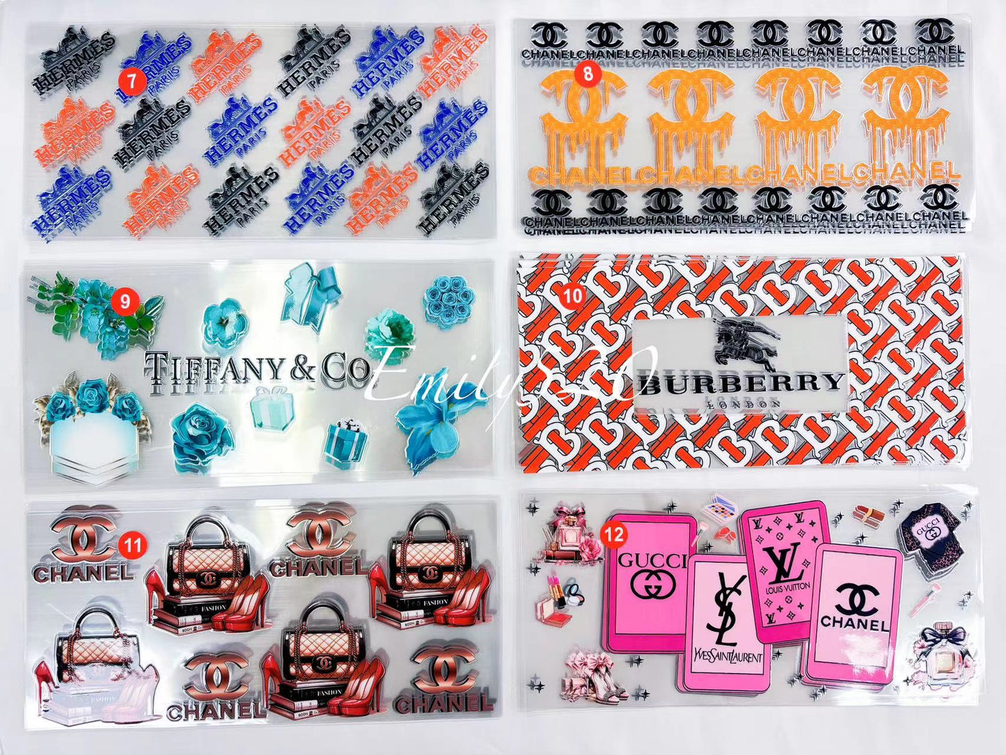 【A009】🔥🥤High Qulity 3D Cup Wraps 16 OZ(Pick On live and WA Group)
