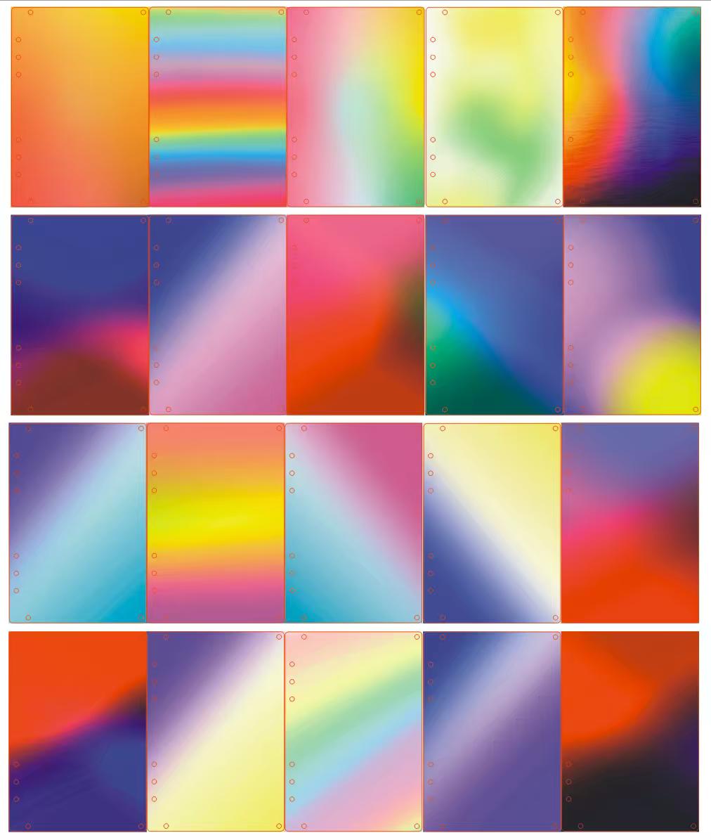 【HHH】Gradient Shaker Acrylic Notebook A5/A7( with Paper)