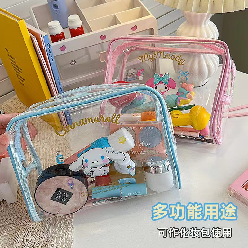 【A418】 👝 Sanrio Transparent Make Up Storage Bag