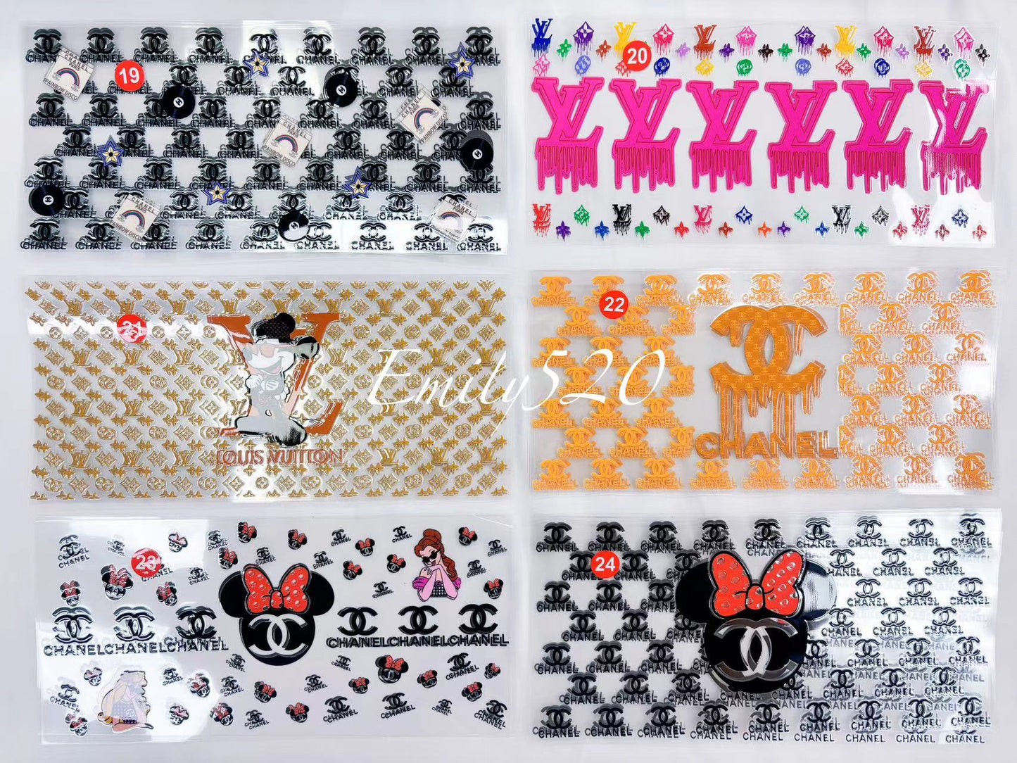 【A009】🔥🥤High Qulity 3D Cup Wraps 16 OZ(Pick On live and WA Group)