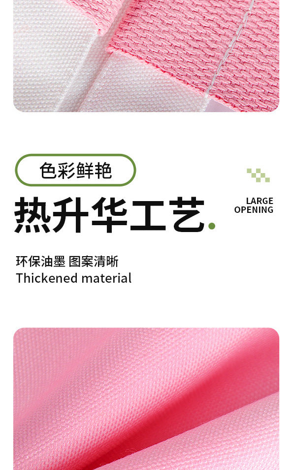Gradient color multi size canvas bag