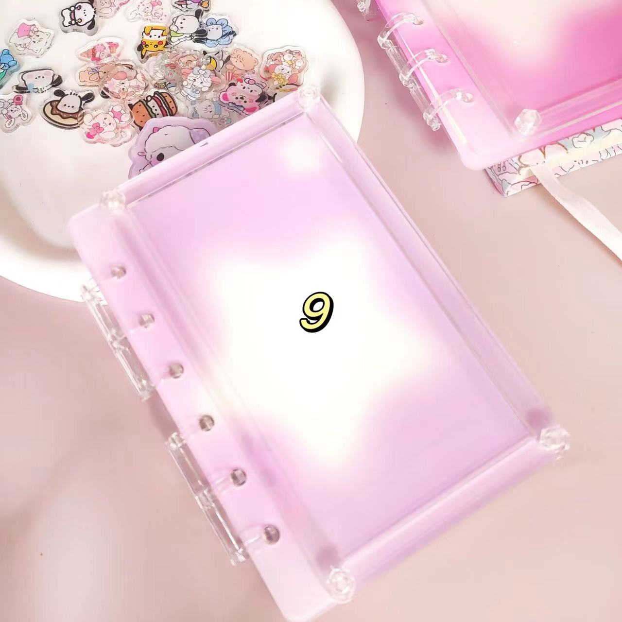 【HHH】Gradient Shaker Acrylic Notebook A5/A7( with Paper)