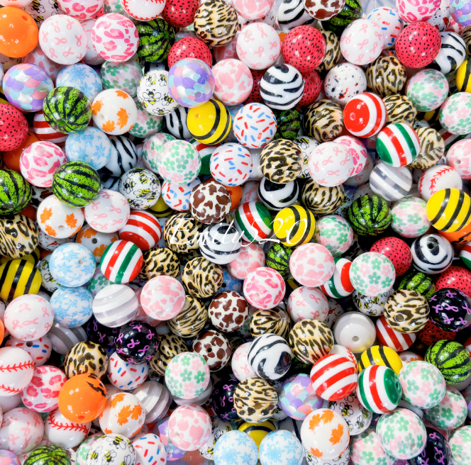 【C358】⭐ High Qulity Acrylic Beads 20 MM Mixed