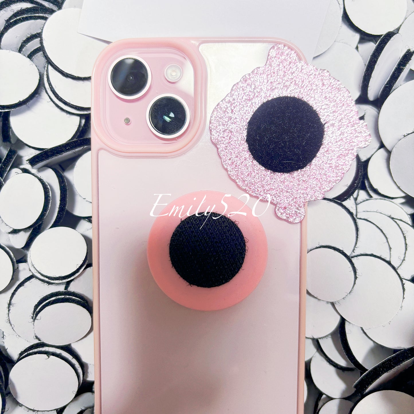 【C361】🔥7.3再入荷🔥📱アクリルDIY用ベルクロ ミックスサイズ