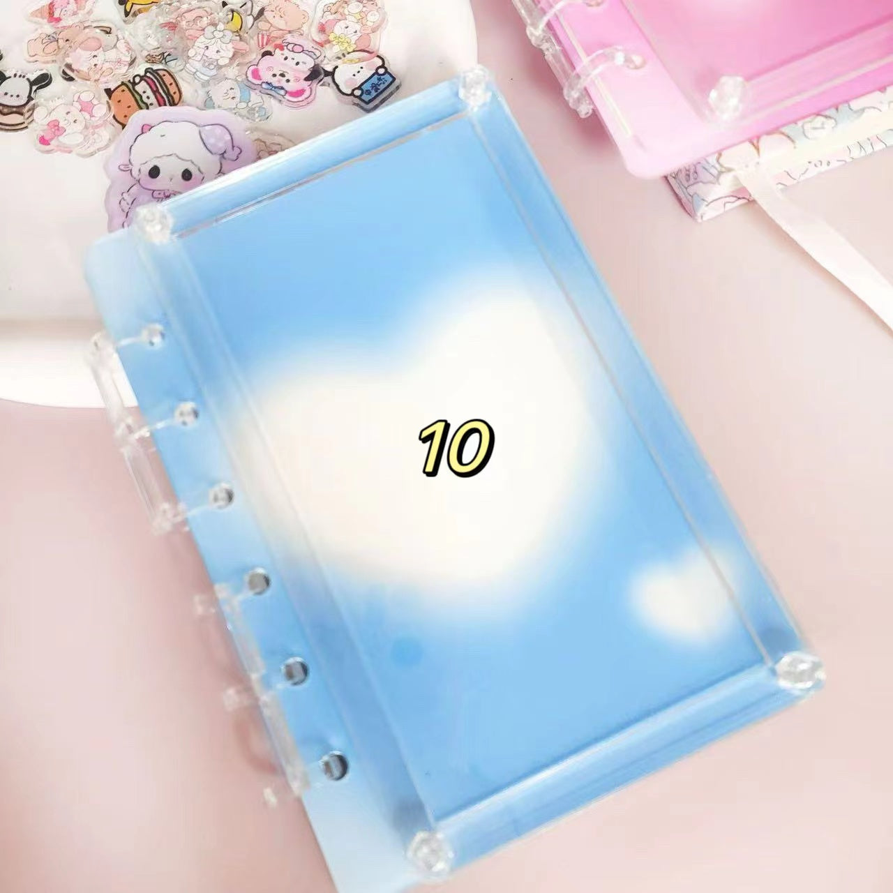 【HHH】Gradient Shaker Acrylic Notebook A5/A7( with Paper)