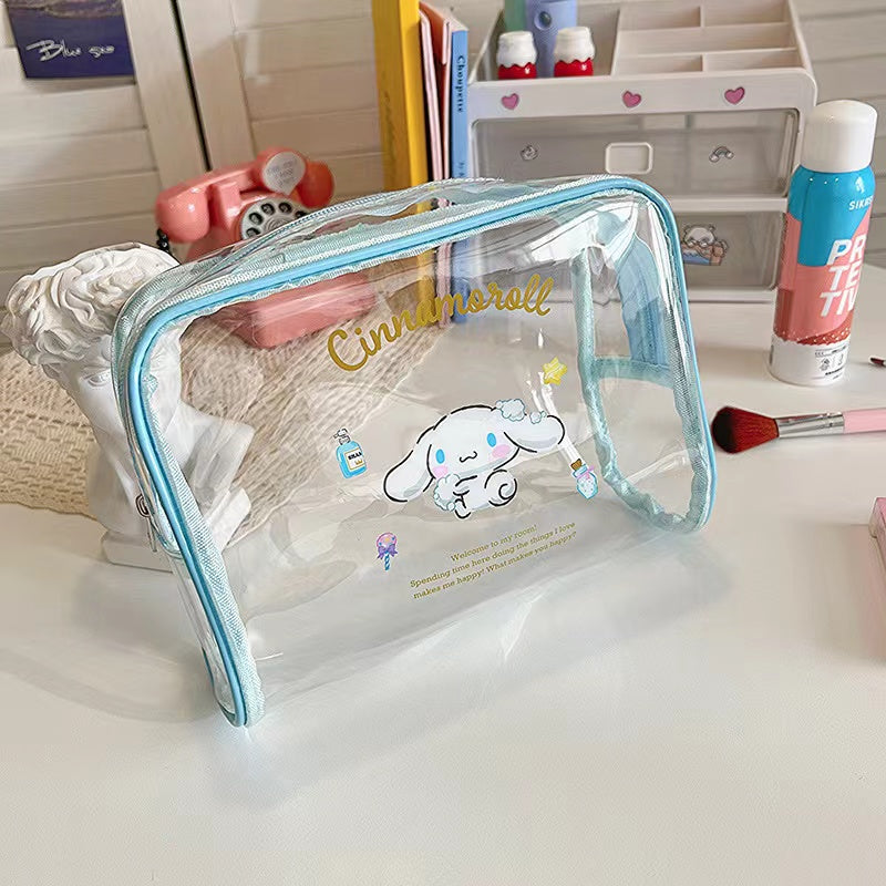 【A418】 👝 Sanrio Transparent Make Up Storage Bag