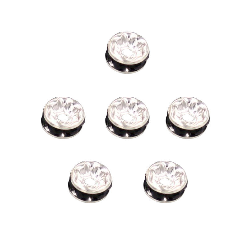 【U004】Metal/K9 Spacer Beads For DIY