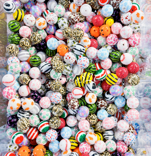 【C358】⭐ High Qulity Acrylic  Beads 20 MM Mixed