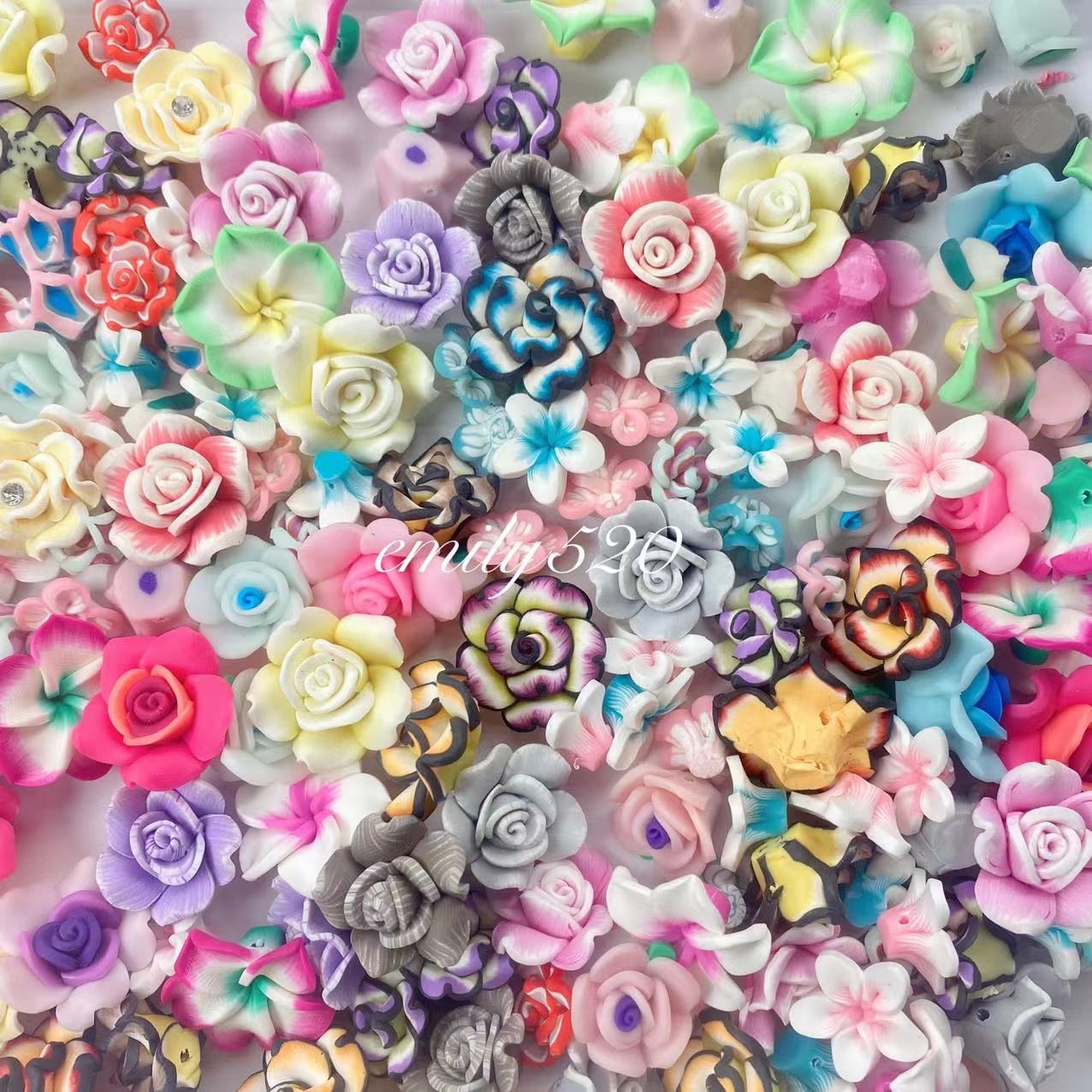 【U001】❤️‍🔥Restock❤️‍🔥3D Flower For Pens/Keychain/DIY