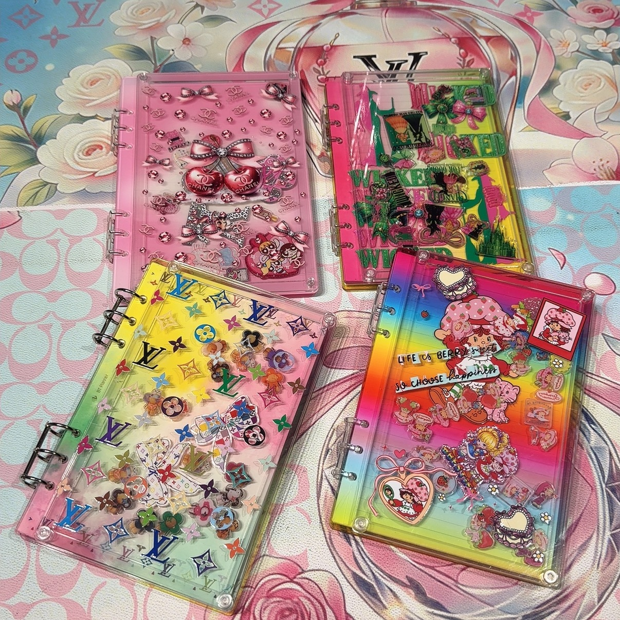 00052# !!! A6- Size !!! Shaker acrylic notebook for DIY