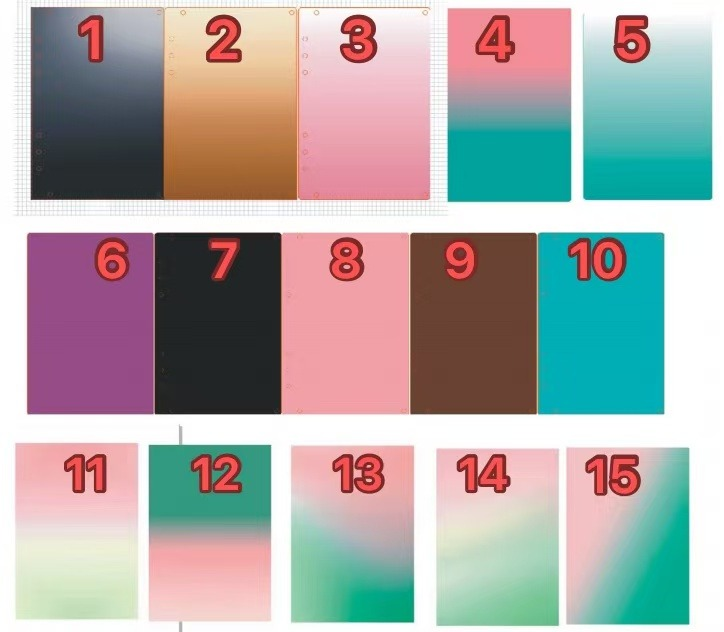 00053# !!! A7- Size !!! Shaker acrylic notebook for DIY