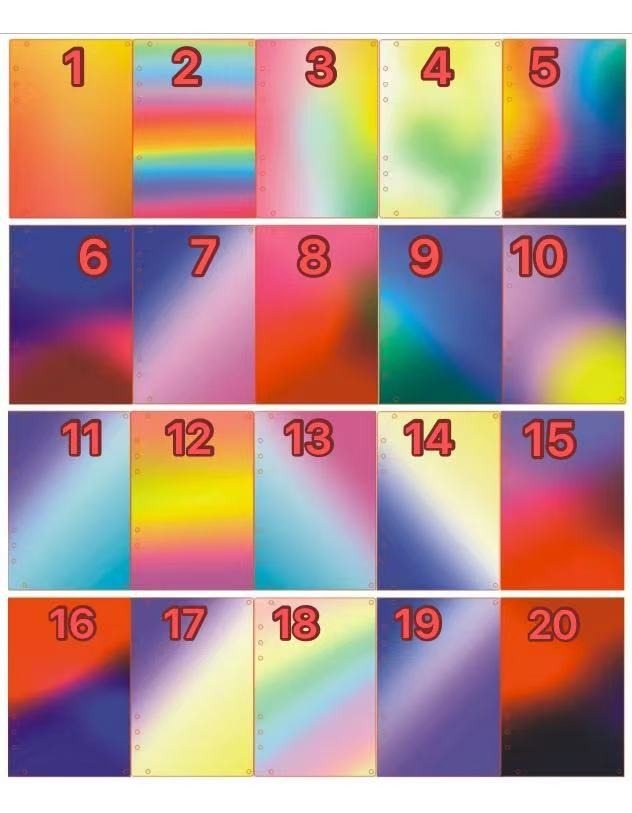 00053# !!! A7- Size !!! Shaker acrylic notebook for DIY