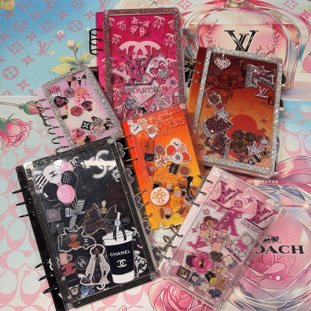 00053# !!! A7- Size !!! Shaker acrylic notebook for DIY