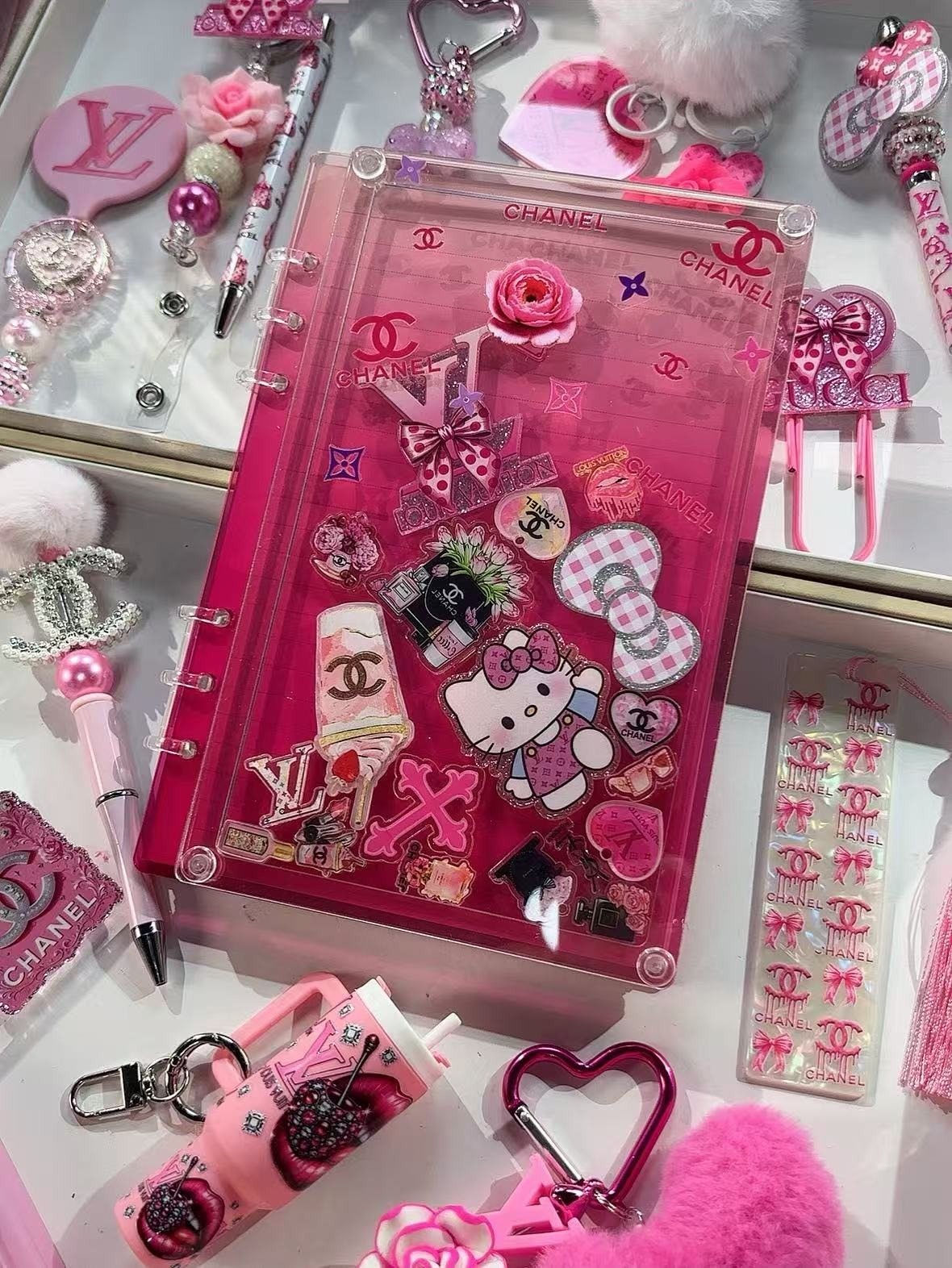 00053# !!! A7- Size !!! Shaker acrylic notebook for DIY