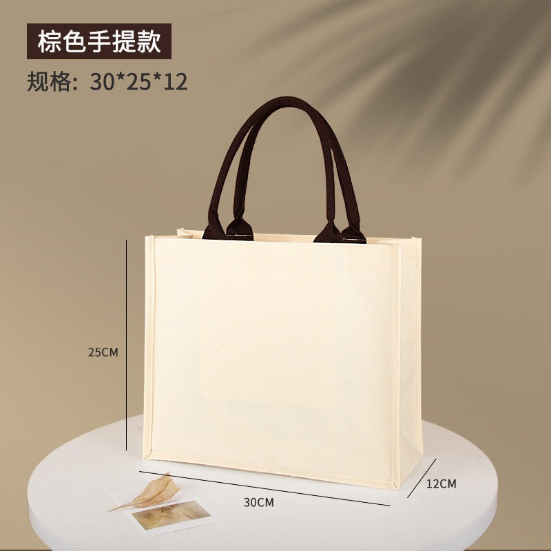 00063# Three-dimensional canvas tote handbag For DIY