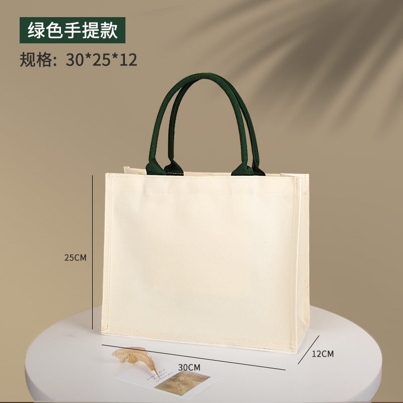 00063# Three-dimensional canvas tote handbag For DIY