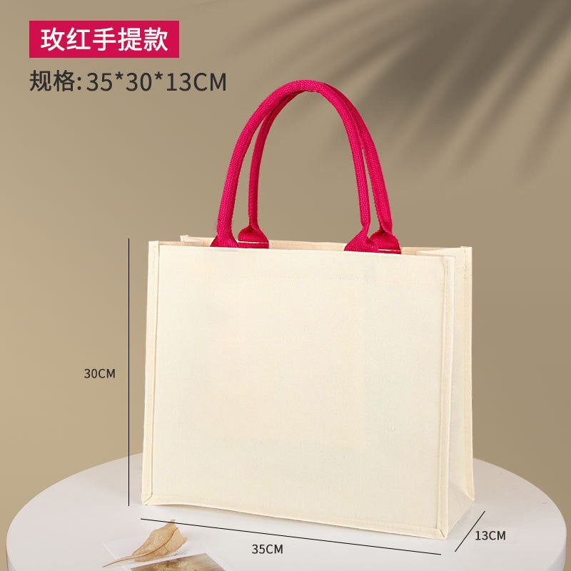 00063# Three-dimensional canvas tote handbag For DIY