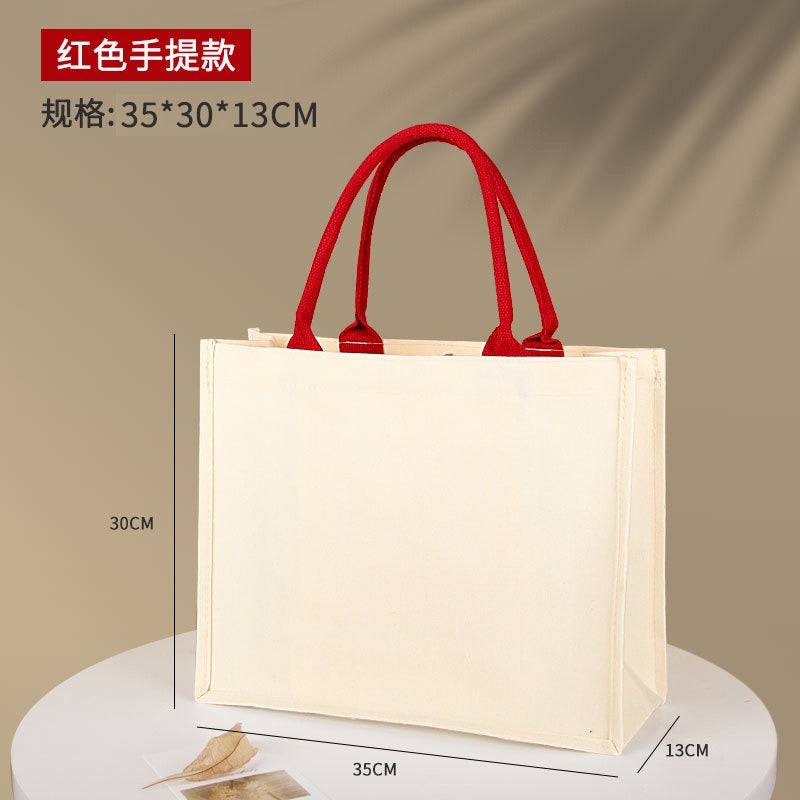 00063# Three-dimensional canvas tote handbag For DIY