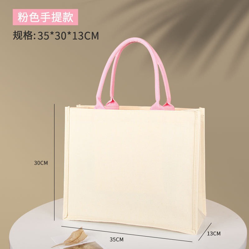 00063# Three-dimensional canvas tote handbag For DIY