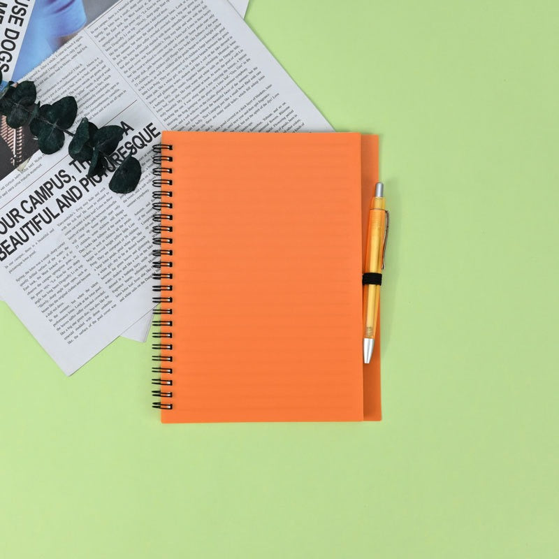 00069# New A5 Printable notebook with pen coil logo Simple and fresh student notebook coil notebook