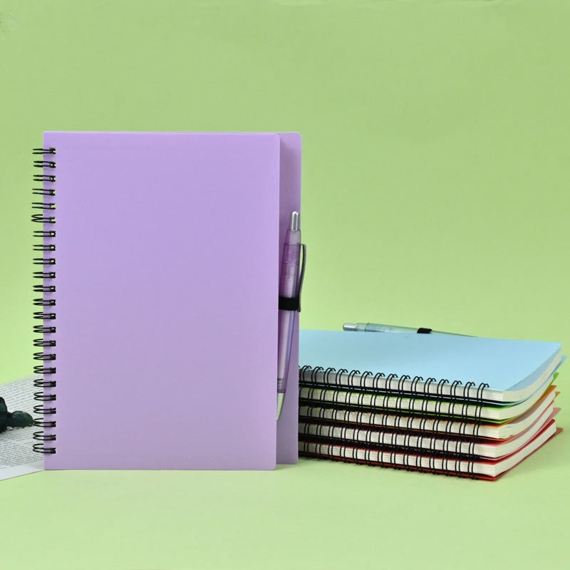 00069# New A5 Printable notebook with pen coil logo Simple and fresh student notebook coil notebook