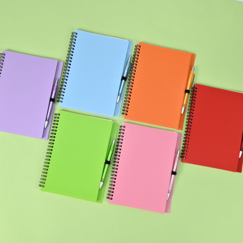 00069# New A5 Printable notebook with pen coil logo Simple and fresh student notebook coil notebook