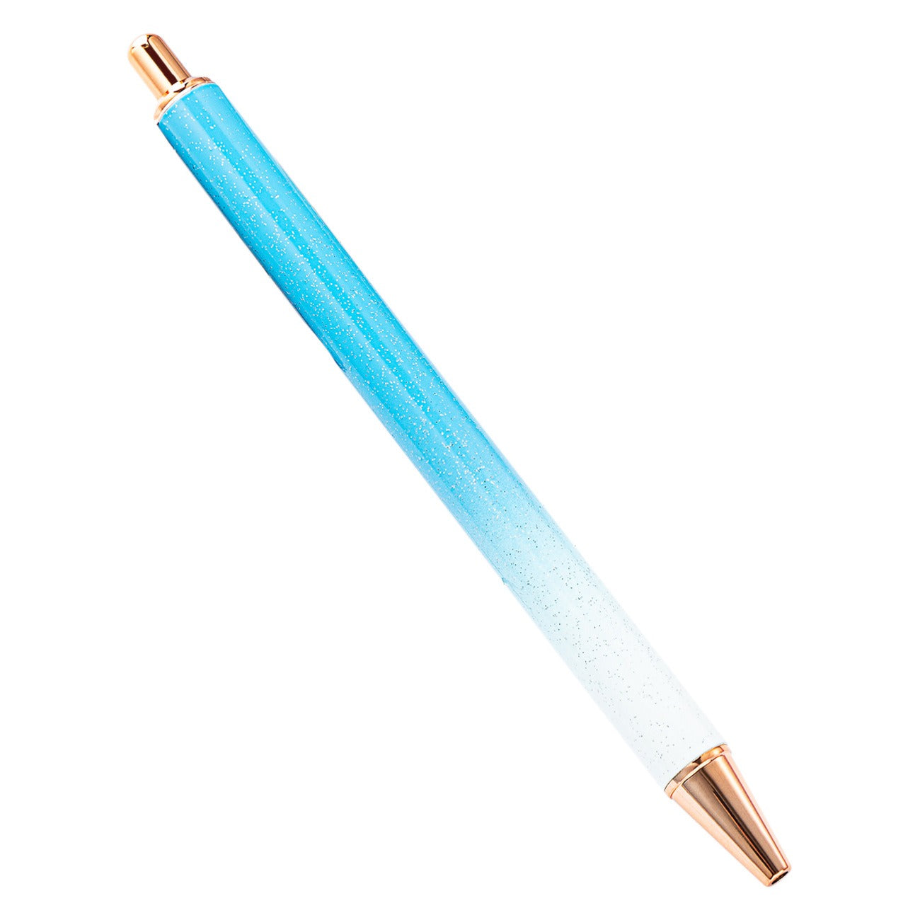 00072# Metal Push Ballpoint Pen New Creative Glitter Student Metal Stationery Pen