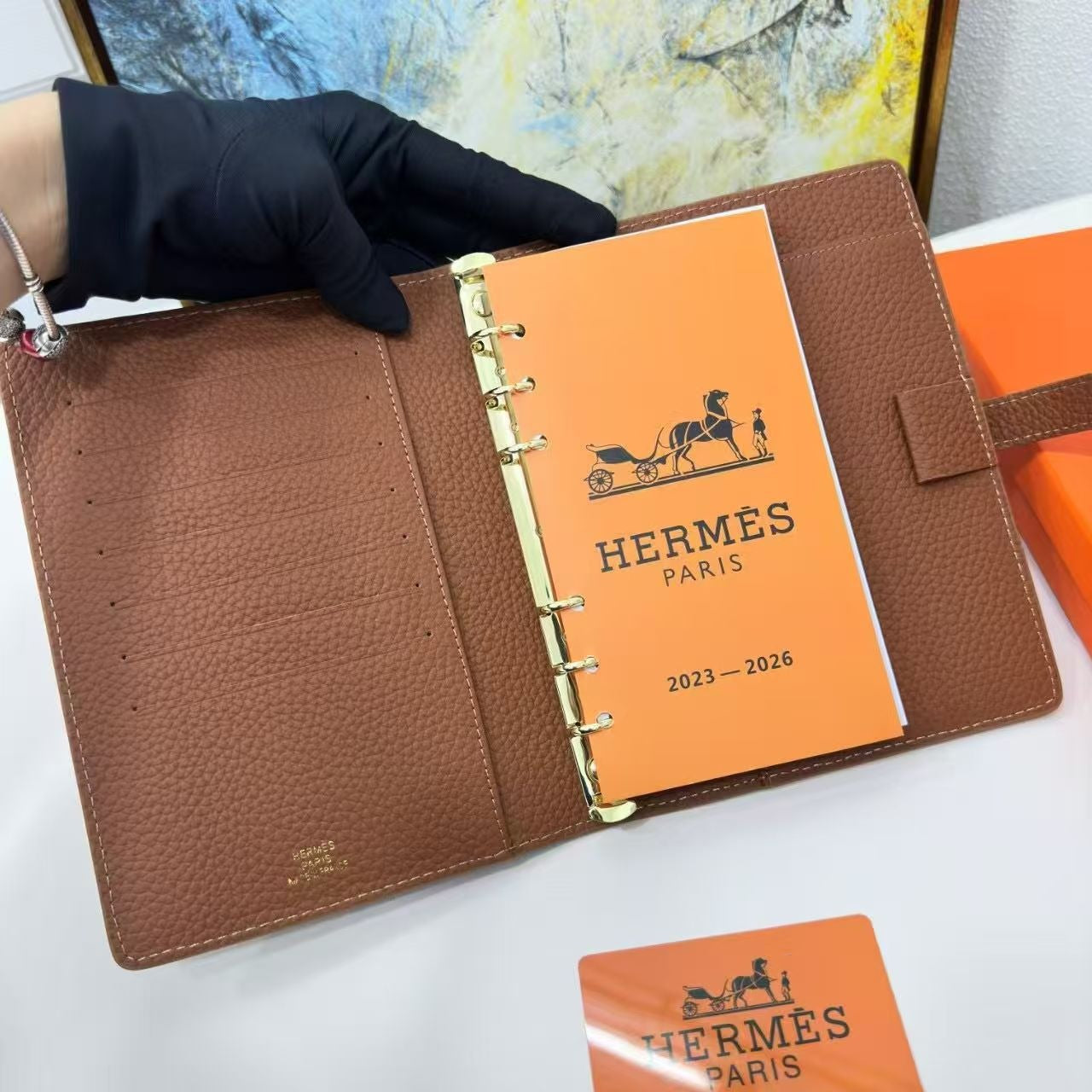 00306# HQ-Leather Hermès Planner notebooks