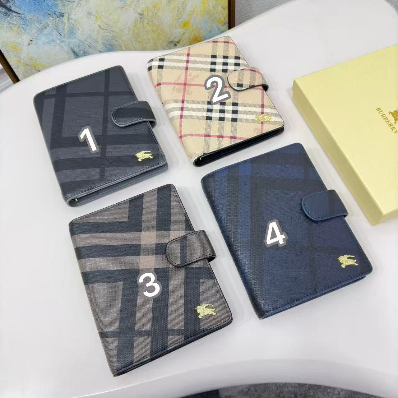 00312# HQ-Leather Burberry Planner notebooks