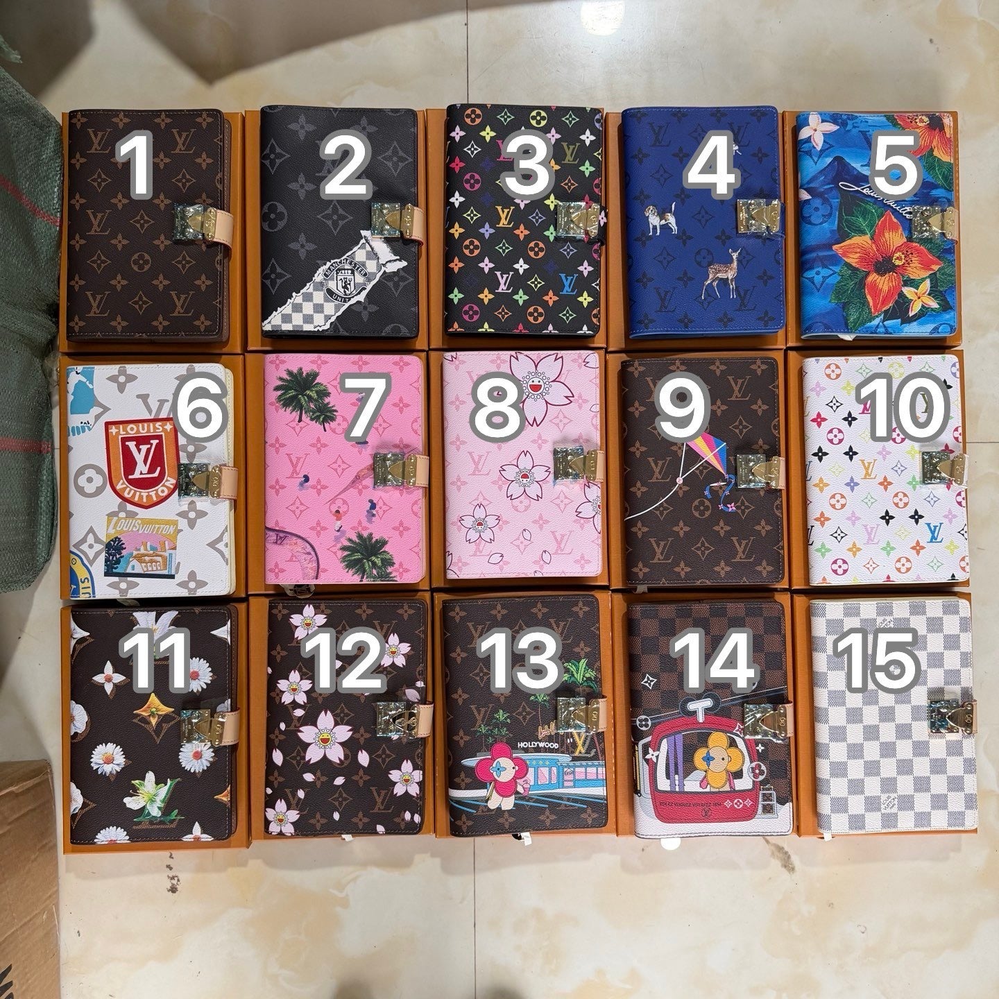 00315# HQ-Leather LV Planner notebooks