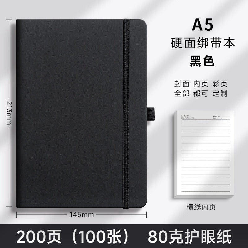 01095# A5 Strap Notebook Thick Notepad