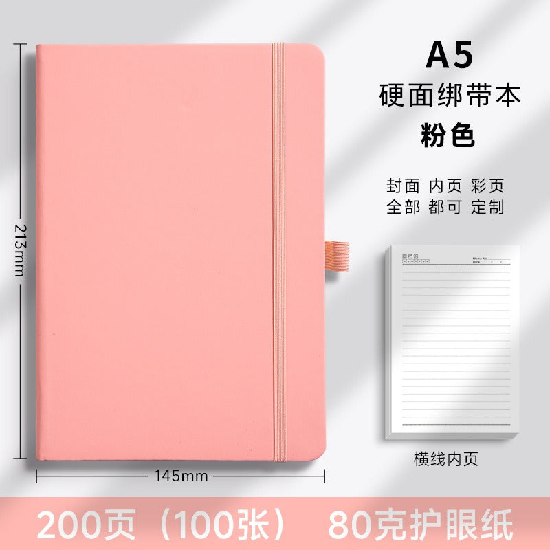 01095# A5 Strap Notebook Thick Notepad