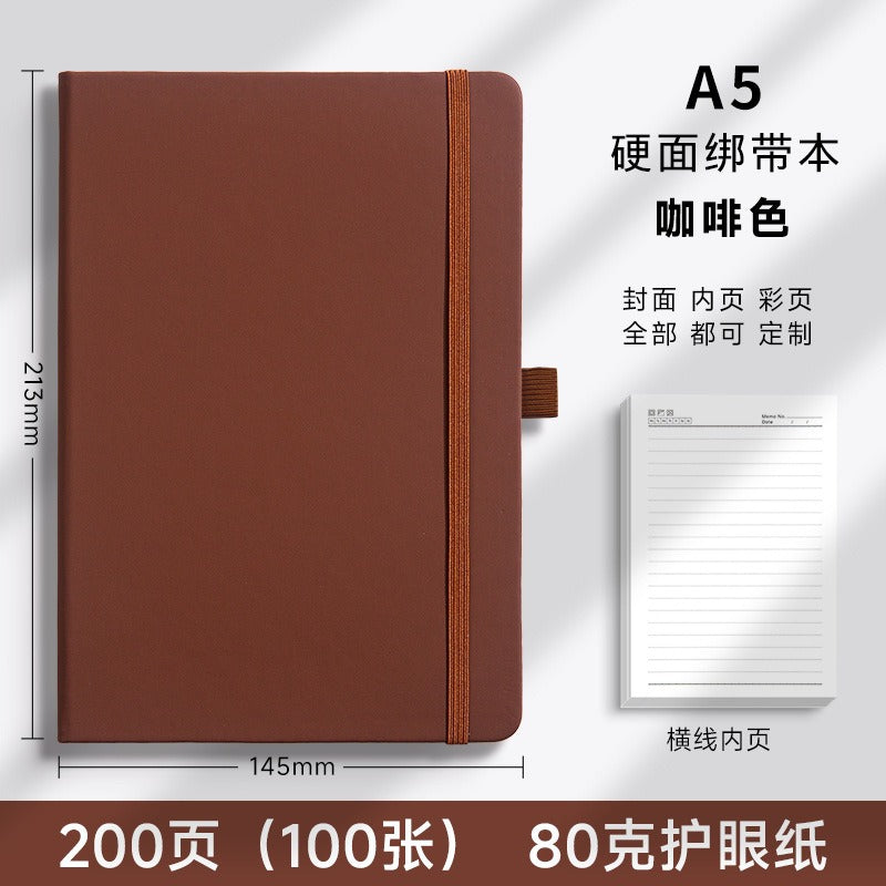 01095# A5 Strap Notebook Thick Notepad