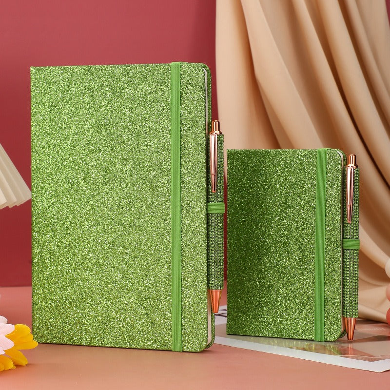 01096# A6- Glitter Strap Handbook Creative sequin notepad
