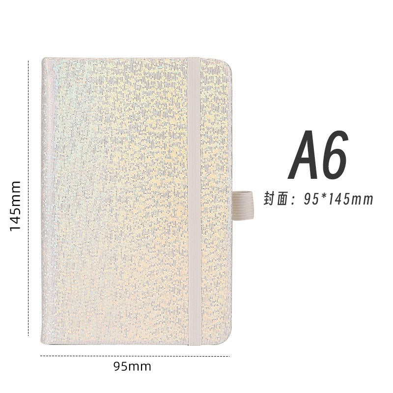 01098# A5-Glittering Laser Strap Notepad