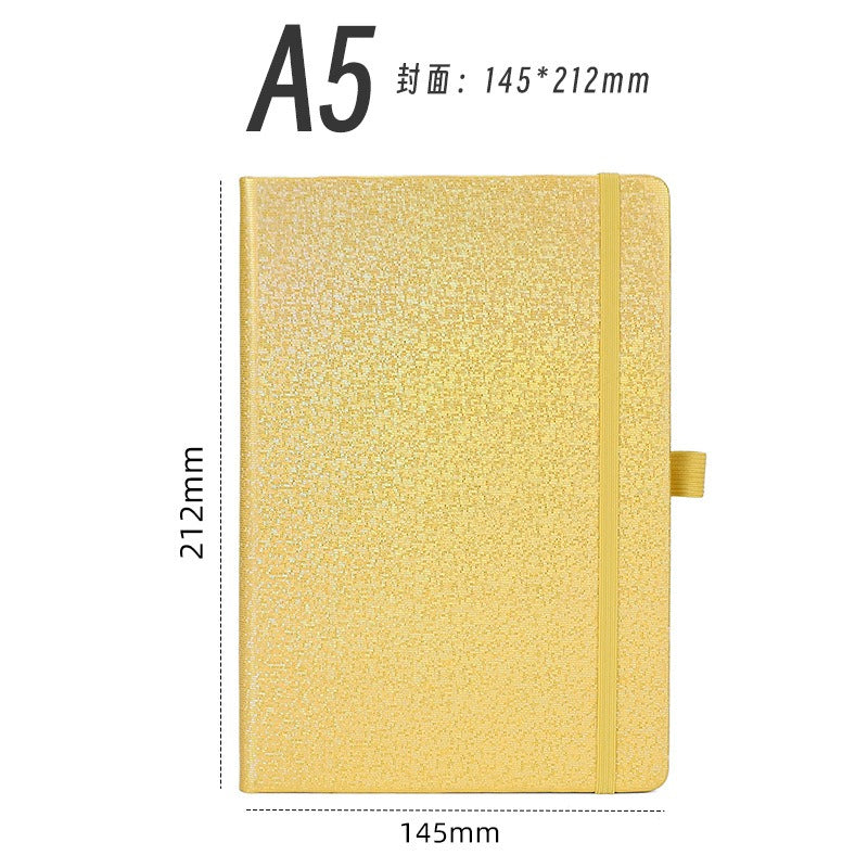 01098# A5-Glittering Laser Strap Notepad