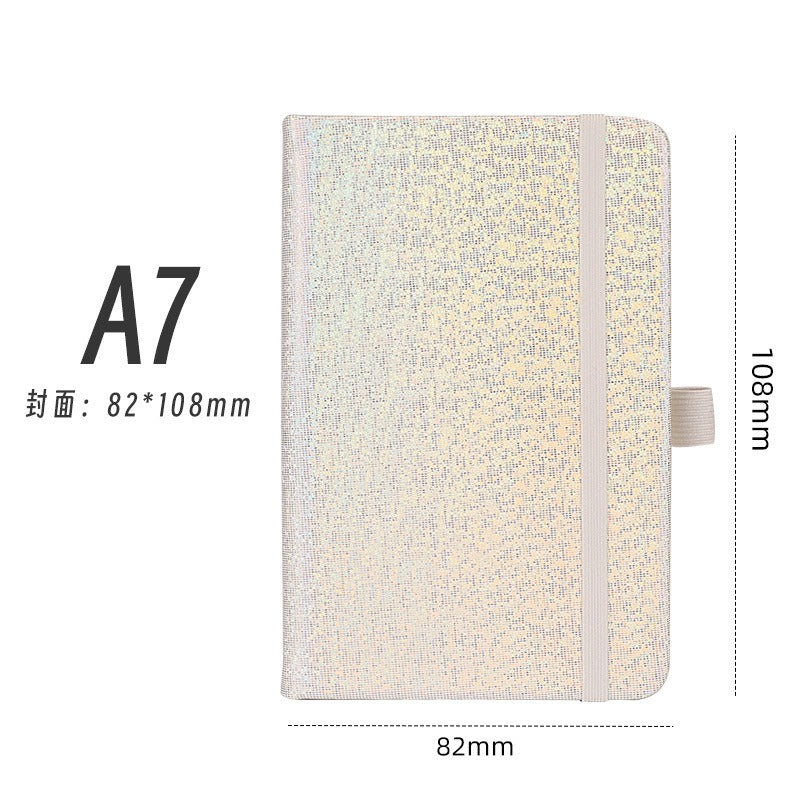 01098# A5-Glittering Laser Strap Notepad