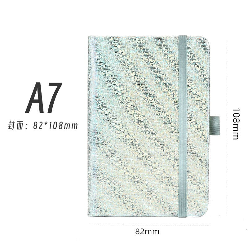 01098# A5-Glittering Laser Strap Notepad