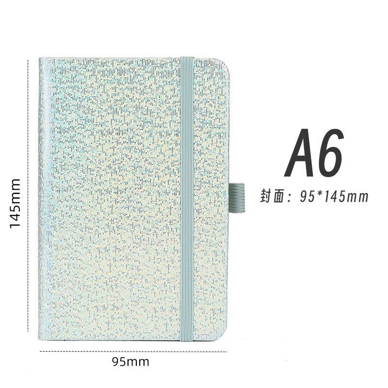 01098# A5-Glittering Laser Strap Notepad