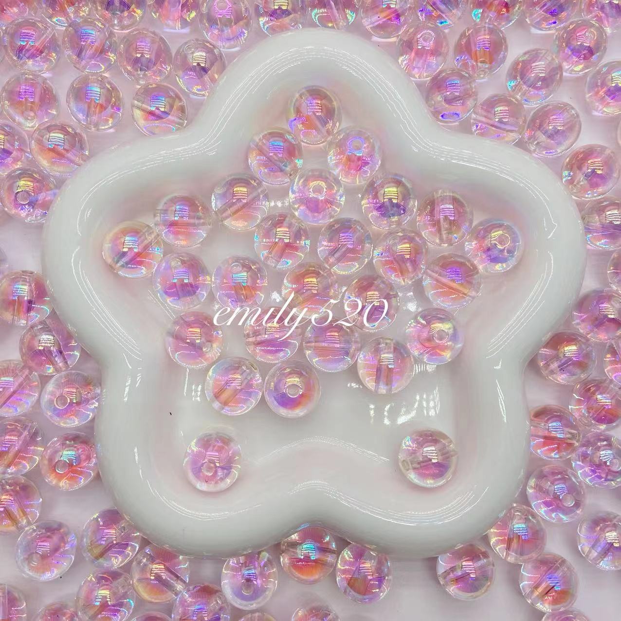 【U006】⭕Acrylic UV Beads 16MM Colors Mix