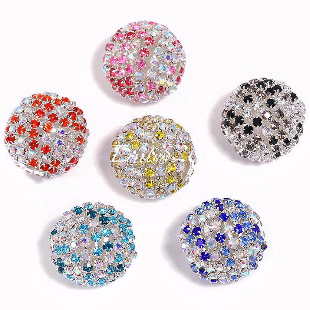 【C298】3.2-Restock💎 Luxury Clawchain Rhinestone Round Beads