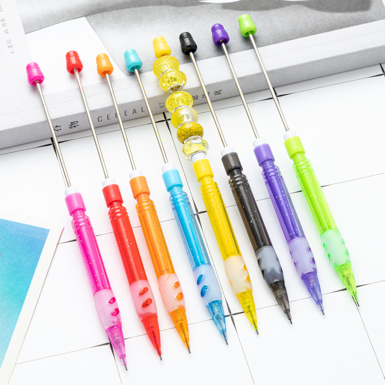 【C348】🖌 Pencil Beads For DIY