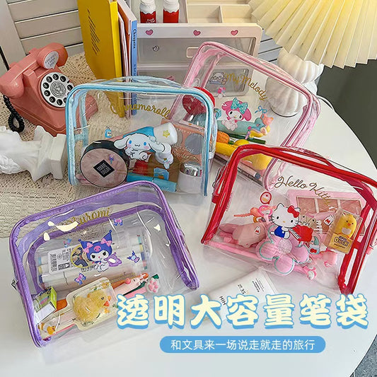 【A418】 👝 Sanrio Transparent Make Up Storage Bag