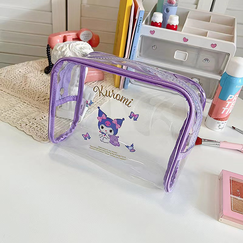 【A418】 👝 Sanrio Transparent Make Up Storage Bag