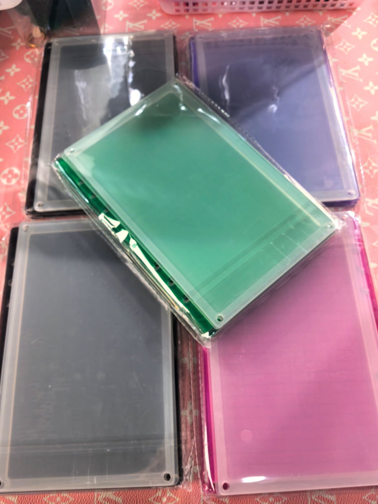 【HHH】Gradient  💎Shaker💎 Acrylic  Notebook A5/A7( with Paper)