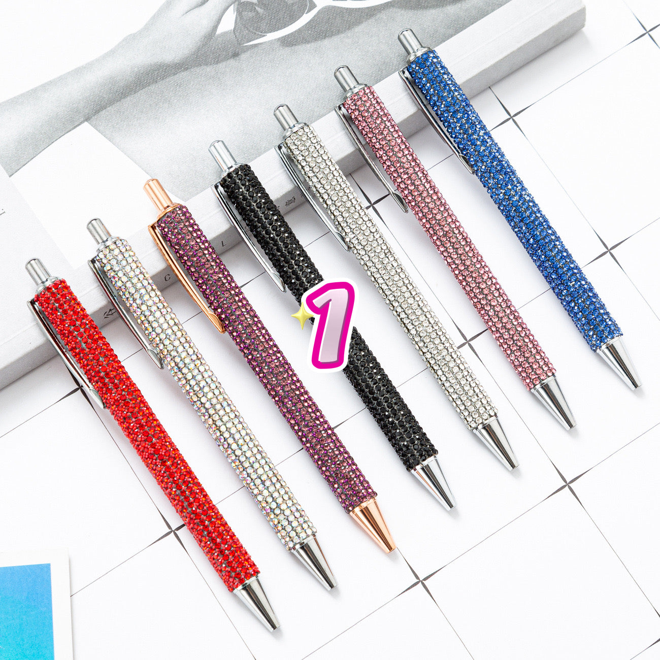 【C311】✍️New✨Shiny Diamond Pens 6 Design