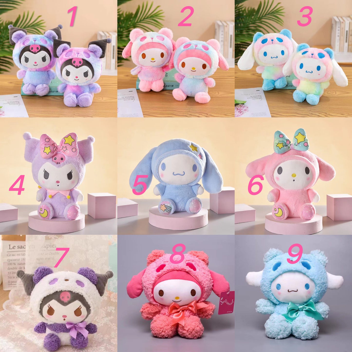 【A598】 NEW🔥 Sanrio/Marvel/Unicorn/Kitty Plush Toys